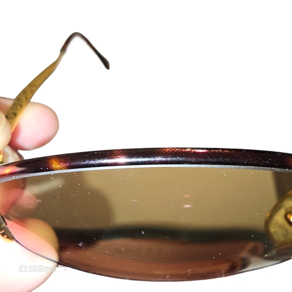 GUCCI Vintage Unisex GG 2600/S Brown Tint Sunglasses Brown & Gold Horsebit Frame - Picture 10 of 13